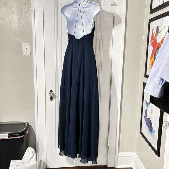 Jenny Yoo Navy Farrah Gown size 0 - Picture 10 of 11